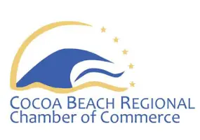 Cocoa Beach Regional Chamber of Commerce logo.