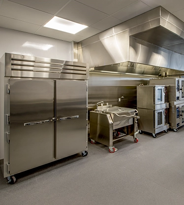 Close up of commercial freezers.